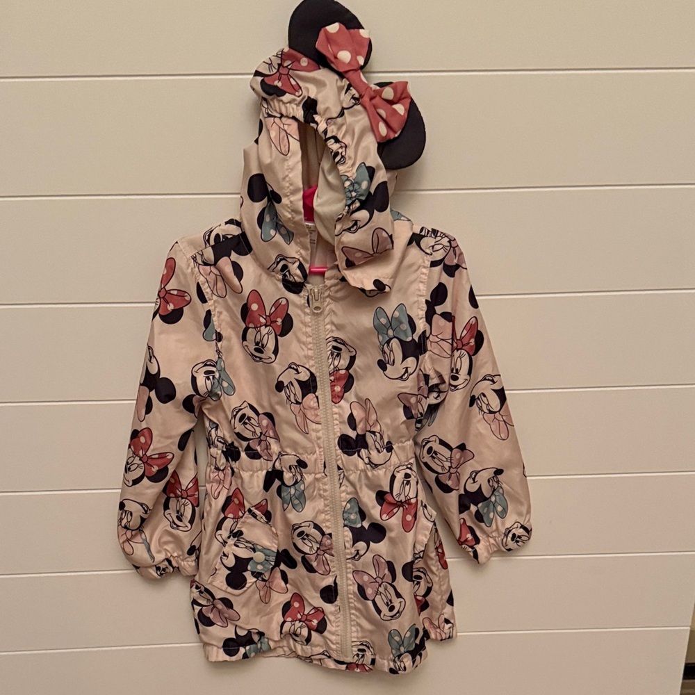 Disney Minnie Mouse Kids Jacket - Cream, Black and Pastel